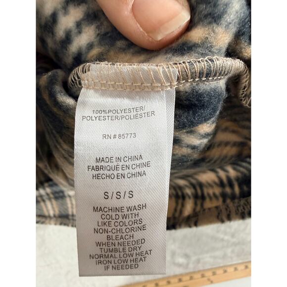 Oneill Zuma Superfleece Shacket Size S NWT Snap-Up Plaid Chest Pocket Side Pkt - Picture 8 of 10